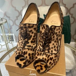 Christian Louboutin Lady Derby Pony Luxor 120 heel height